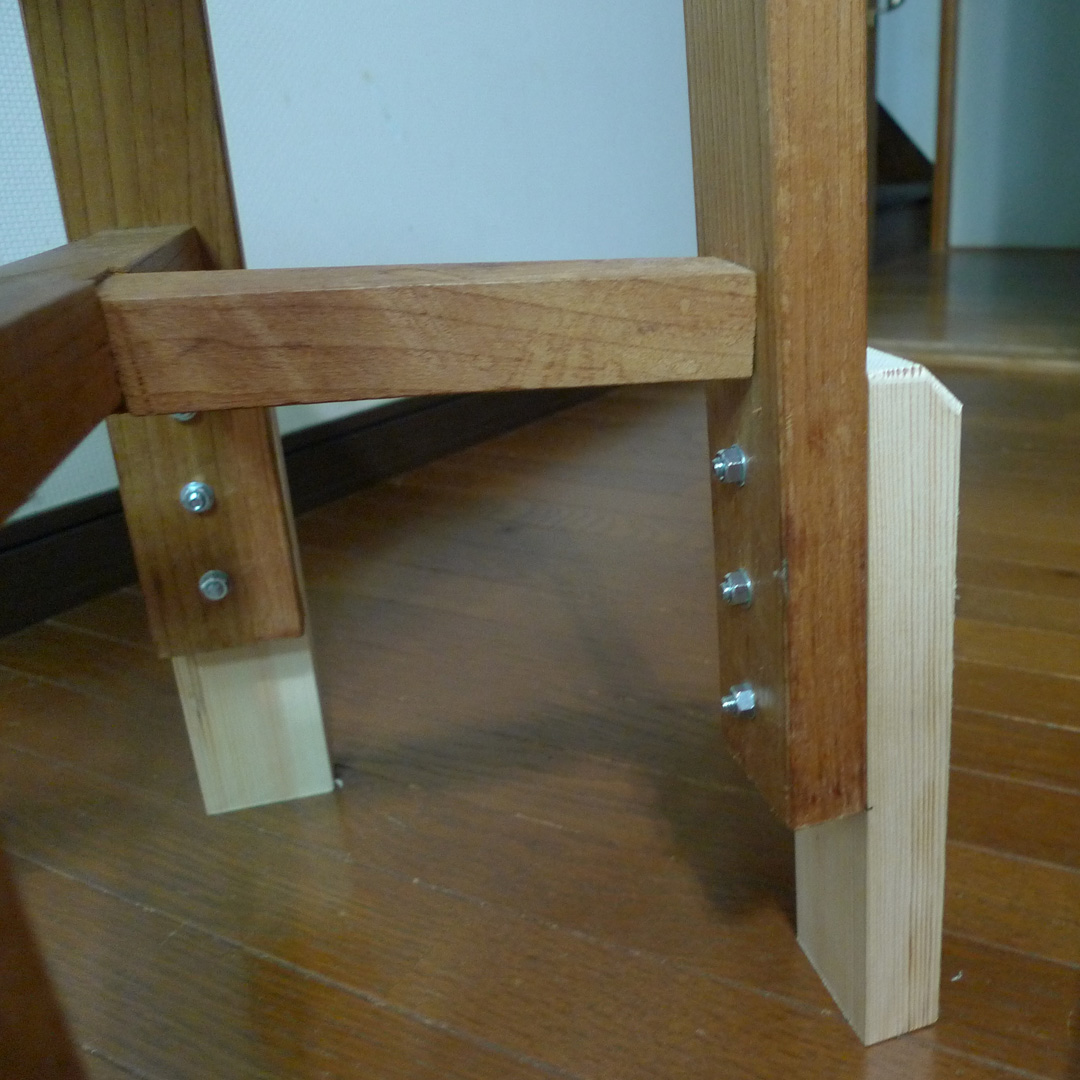 椅子脚延長の写真2