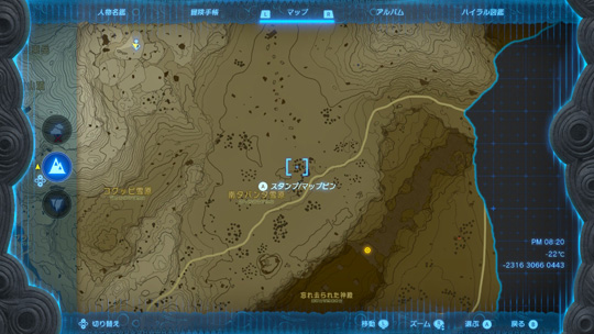 忘れ去られた神殿のマップ