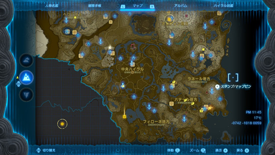 ハイラル平原マップ